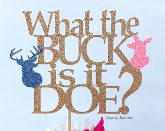 Buck or doe topper | Gender reveal cake topper | Gender reveal party | Gender reveal | He or she cake topper | He or she | Boy or girl