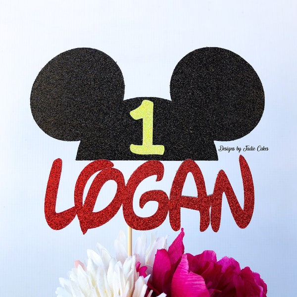 Mouse cake topper | Mickey party | Mickey birthday | Mouse topper | Smash cake topper | Boys cake topper