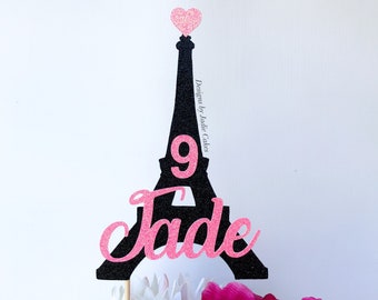 Paris cake topper | Paris party | Eiffel tower cake topper | French cake topper | Paris theme | Eiffel tower | Paris birthday decorations