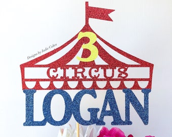 Circus cake topper | Carnival cake topper | Circus party | Circus decorations | Carnival party | Circus birthday | Circus tent