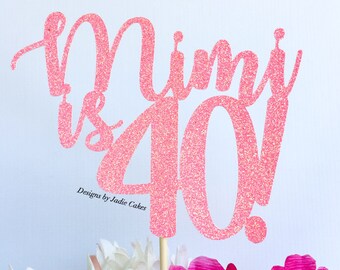 40 and fabulous | 40th birthday | Forty cake topper | Birthday cake topper | Number cake topper | 30 cake topper | Age cake topper