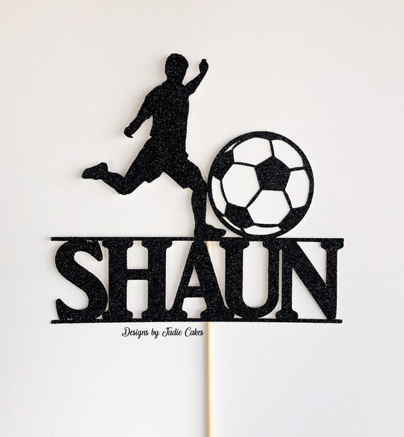 Sports cake topper Soccer cake topper Soccer party Etsy