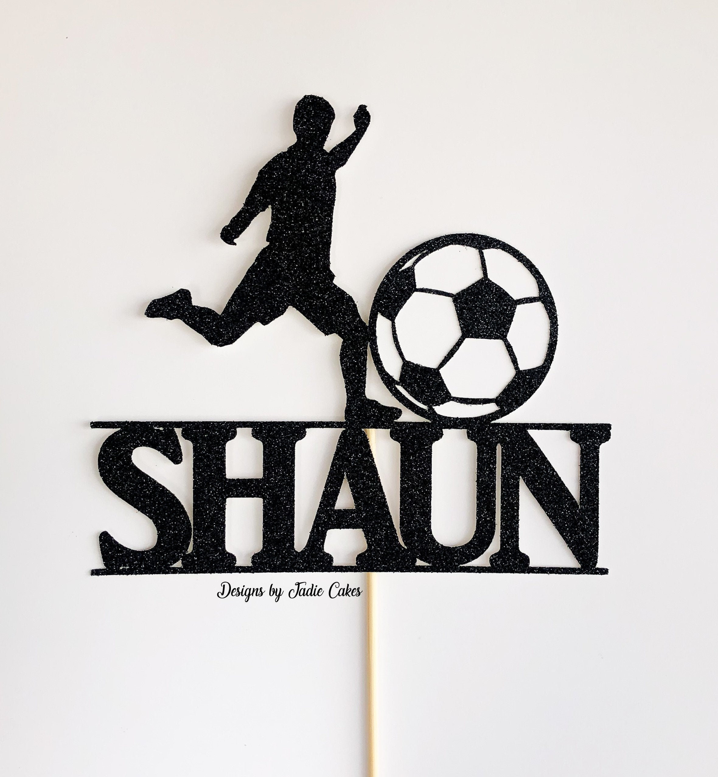 Sports cake topper Soccer cake topper Soccer party Etsy