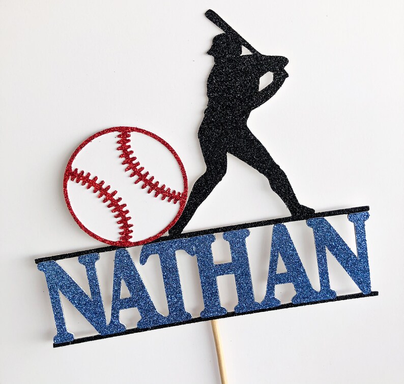 Baseball cake topper Baseball party Sports cake topper | Etsy