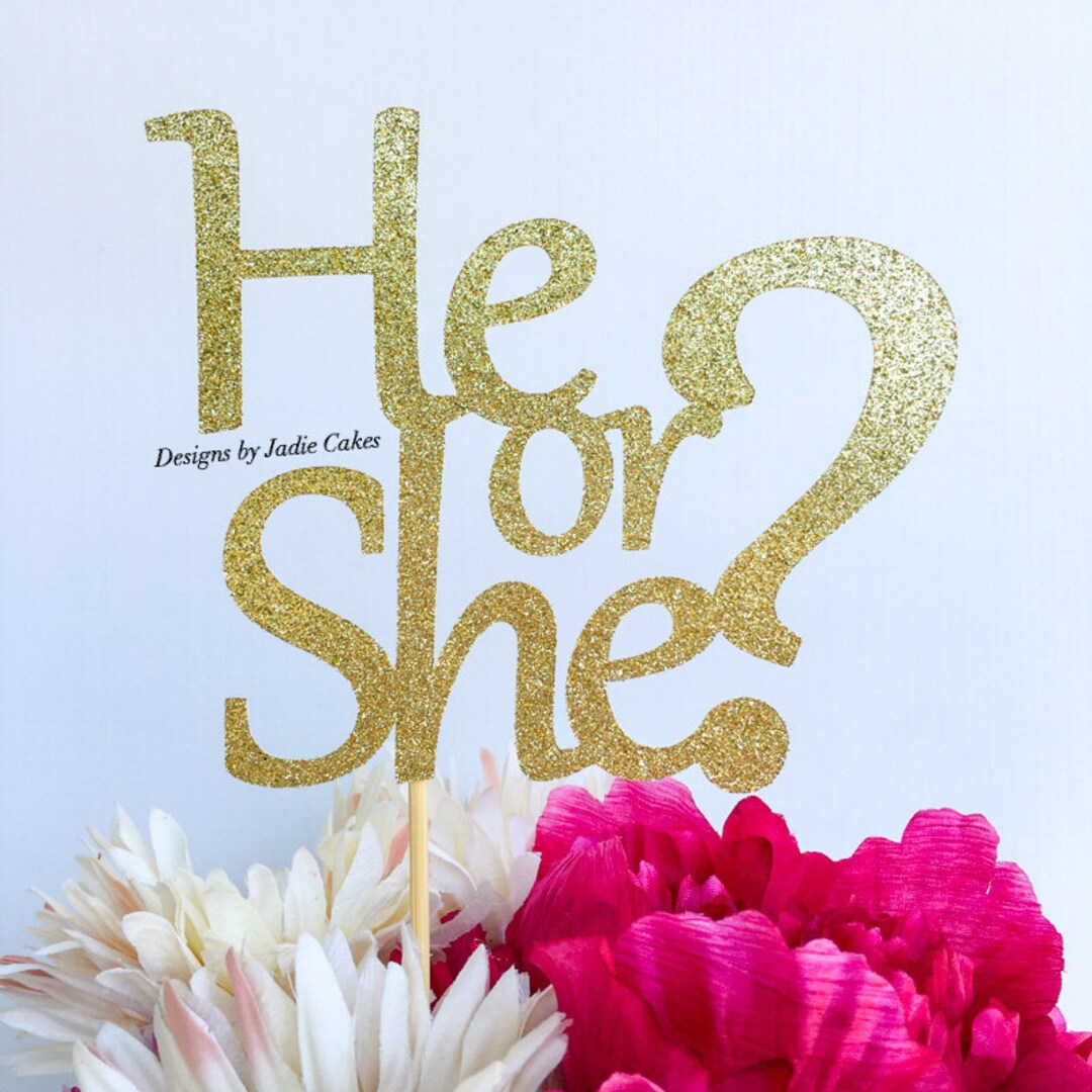 Gender Reveal Cake Topper | Gender Reveal Party | Gender Reveal | Baby ...