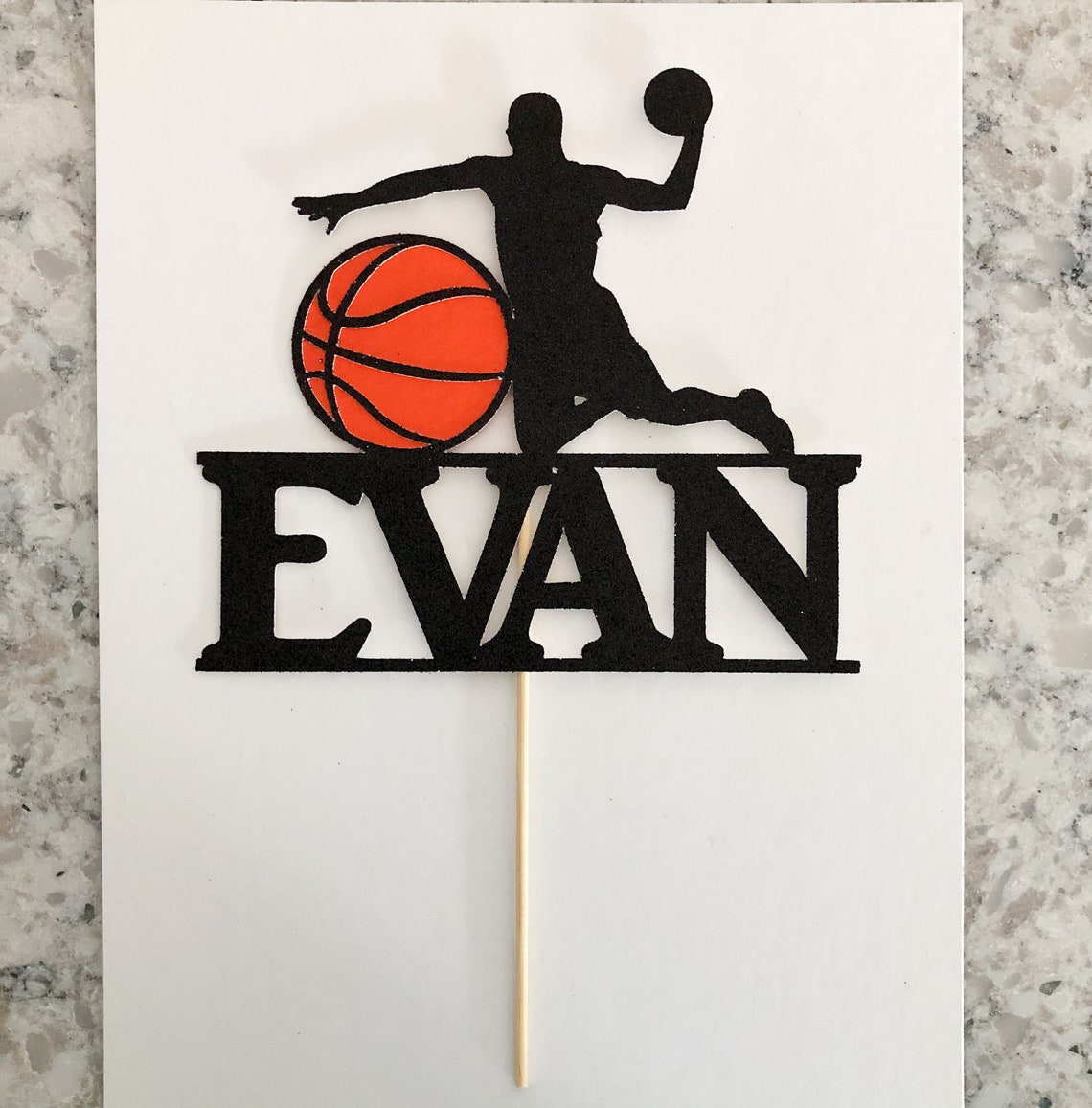 Sports cake topper Basketball cake topper Basketball party Etsy