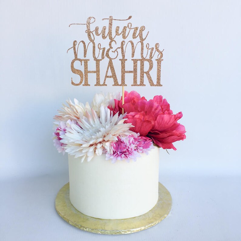 Future mr and mrs cake topper Mr and Mrs topper Mr and Mrs Etsy