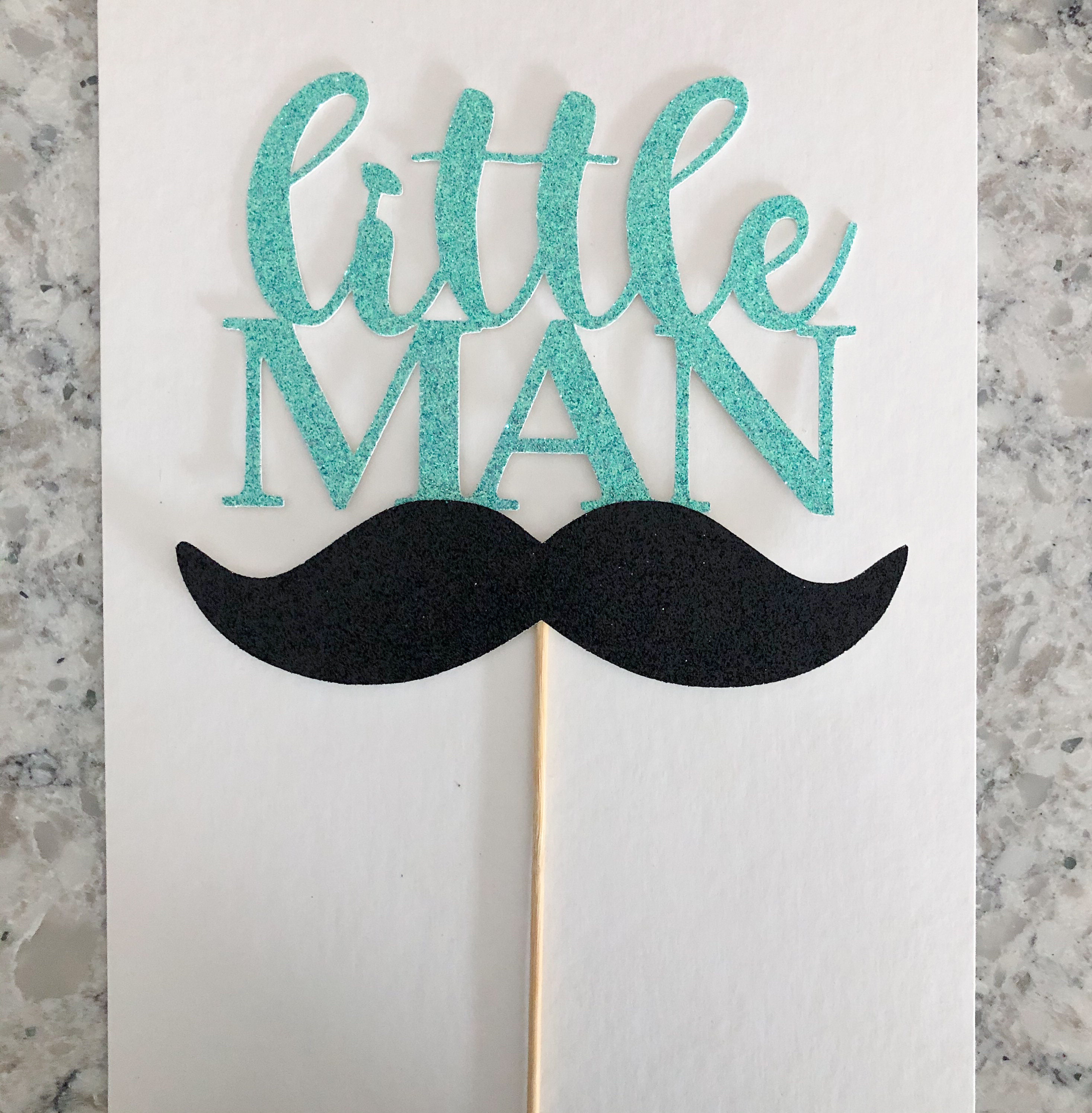 Little Man Cake Topper Mustache Cake Topper Little Man | Etsy