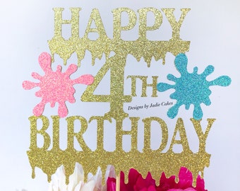 Slime cake topper | Slime party | Slime birthday | Slime topper | Slime party decorations | Slime cupcake topper