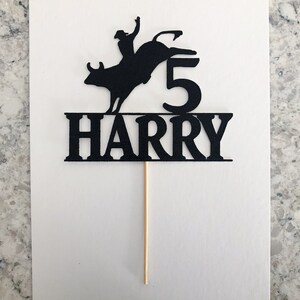 Cowboy Cake Topper | Bull Riding Cake Topper | Cowboy Birthday | Cowboy ...