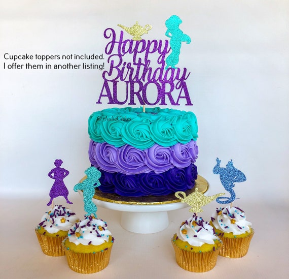 Jasmine Cake Topper Princess Jasmine Aladdin Cake Topper Etsy