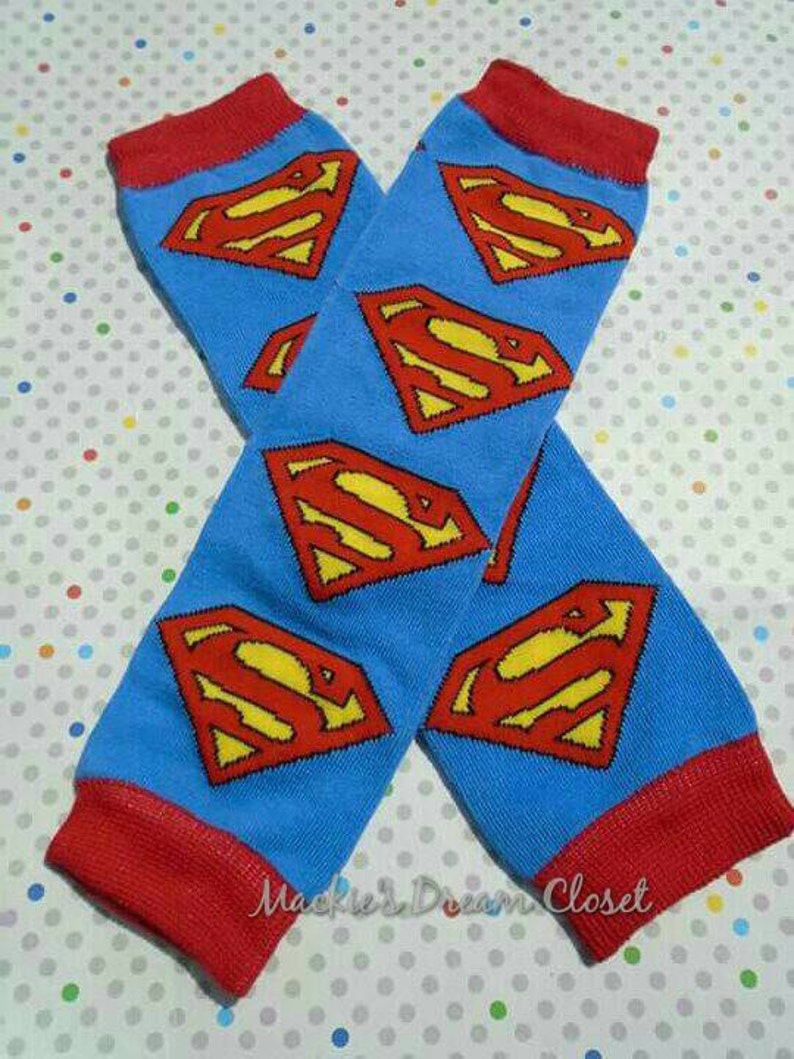Baby Boy girl leg warmers superhero batman superman Spiderman cotton one size arm warmer Halloween costumes RTS