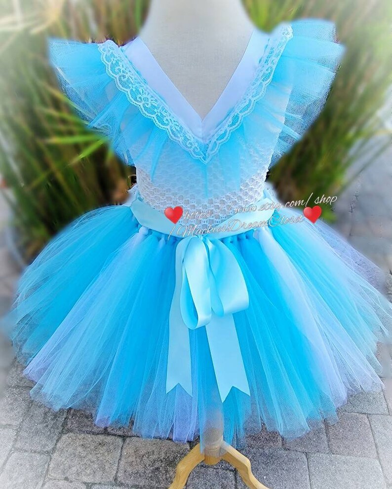 Alice in Wonderland Baby Girl Toddler Tutu Dress Costume Apron Etsy