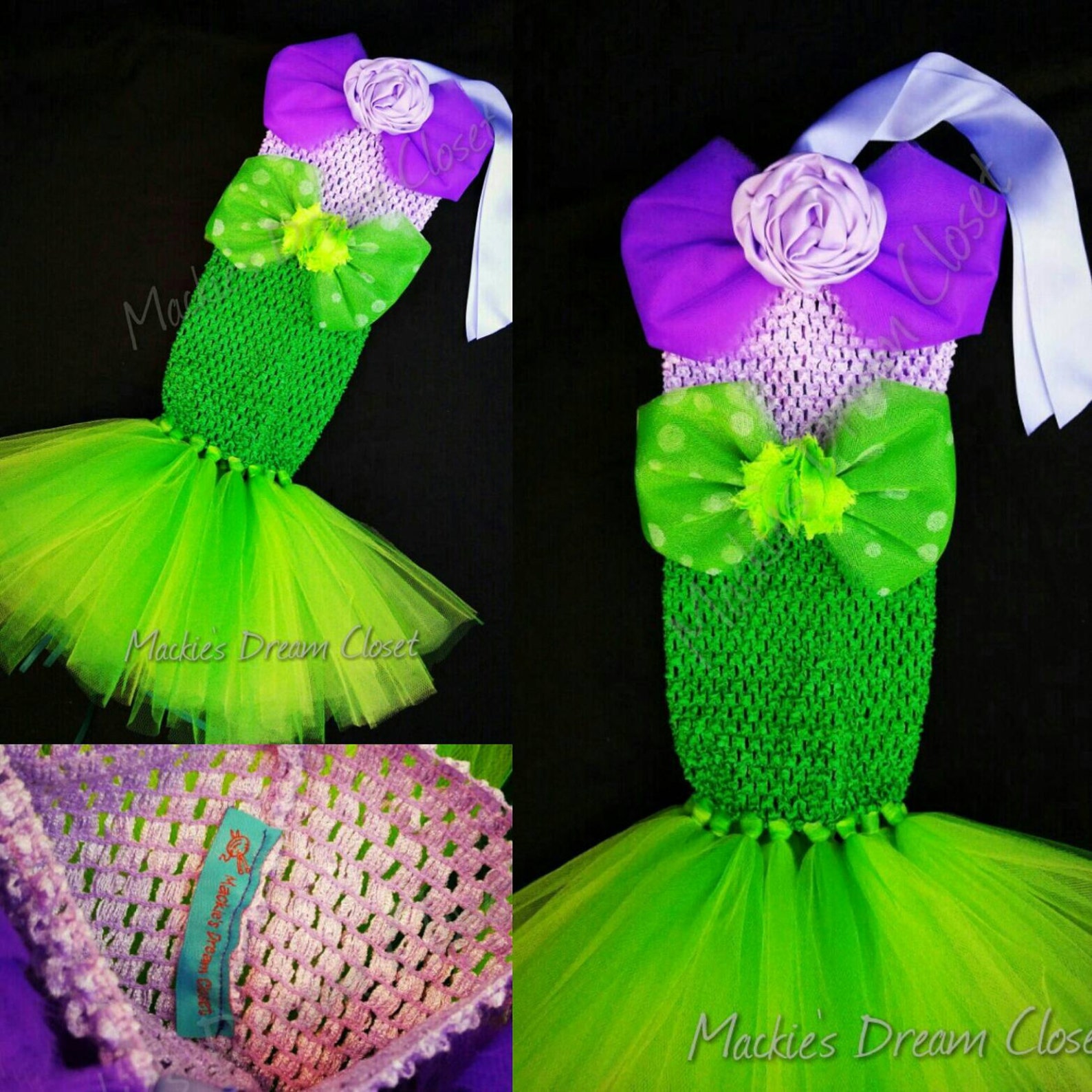 Baby Toddler Girl Mermaid Ariel Tutu Dress Costume Crochet Top Etsy