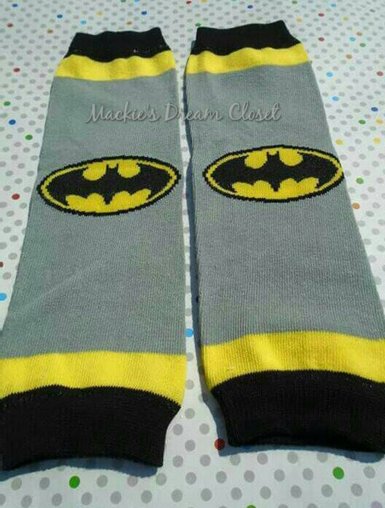 Baby Boy girl leg warmers superhero batman superman Spiderman cotton one size arm warmer Halloween costumes RTS