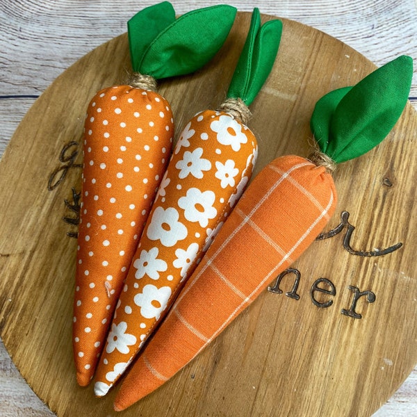 Fabric Carrots Etsy