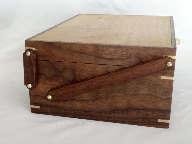 Caja de joyería de madera Keepsake Box / Caja de té de