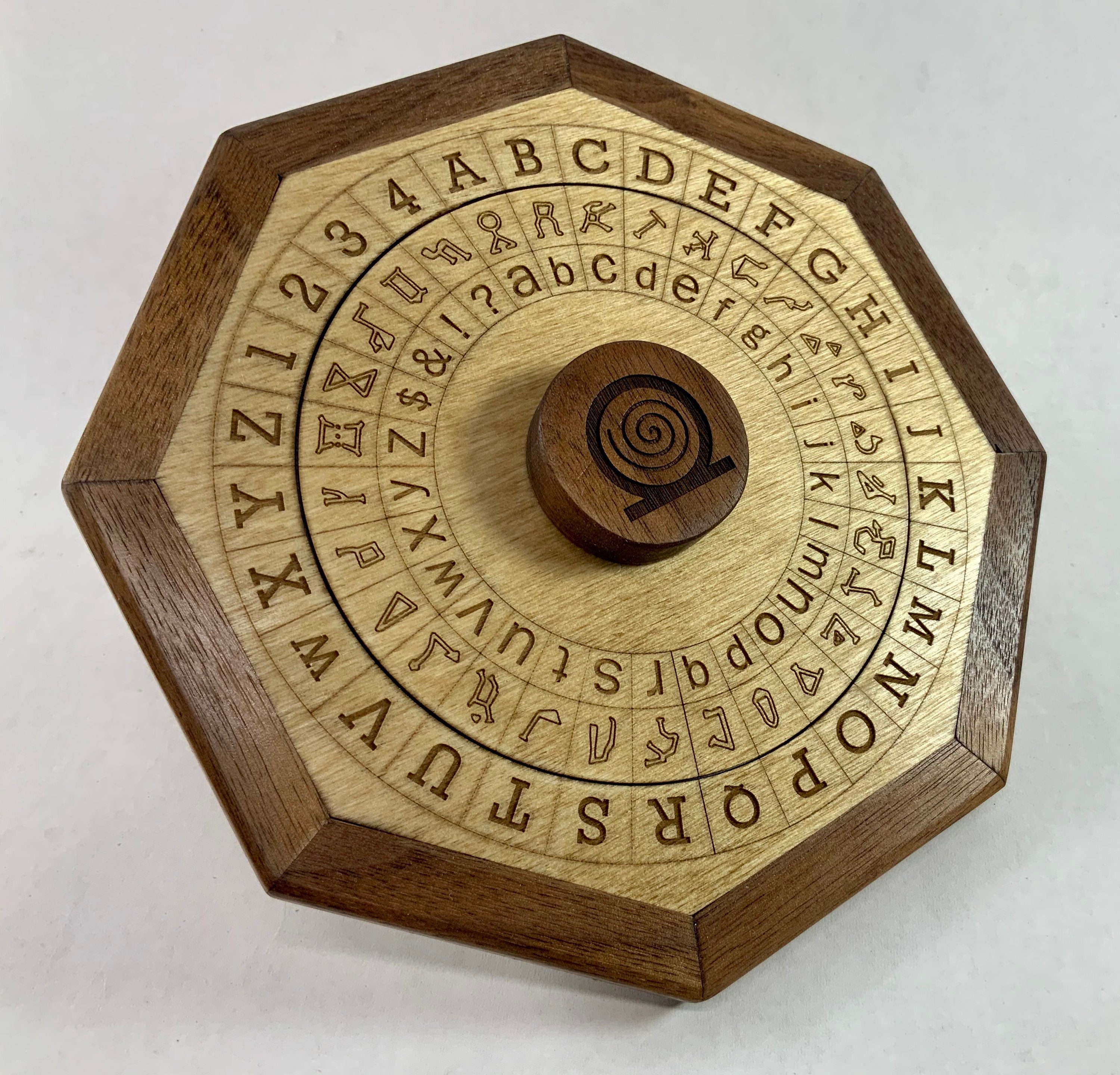 Puzzles Toys & Games Small Cipher Wheel Moon Glyphs and English etna.com.pe