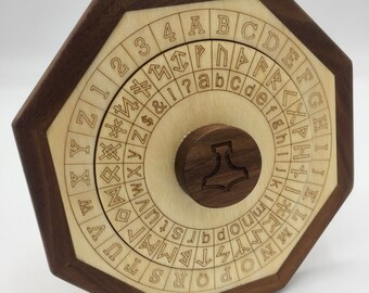 Cipher Wheel Large Symbol and English | Etsy