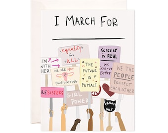 Women's March: I March For ______ Cards