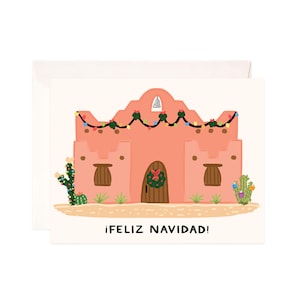Adobo Christmas Greeting Card, Handmade Christmas Card, Cute Christmas Note, Modern Christmas Card, Illustrated Holiday Card, Southwest Card