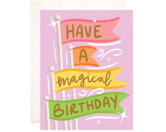 Magical Birthday Card: Have a Magical Birthday Greeting Card, Birthday Card for Her, Birthday Card for Sister, Mom, Friend, Punny Birthday