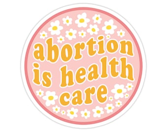 Abortion Health Sticker, Modern Laptop Sticker, Cute Water Bottle Sticker, Unique Cell Phone Sticker, Whimsical Waterproof Sticker