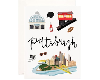 Illustrated Pittsburgh Greeting Card