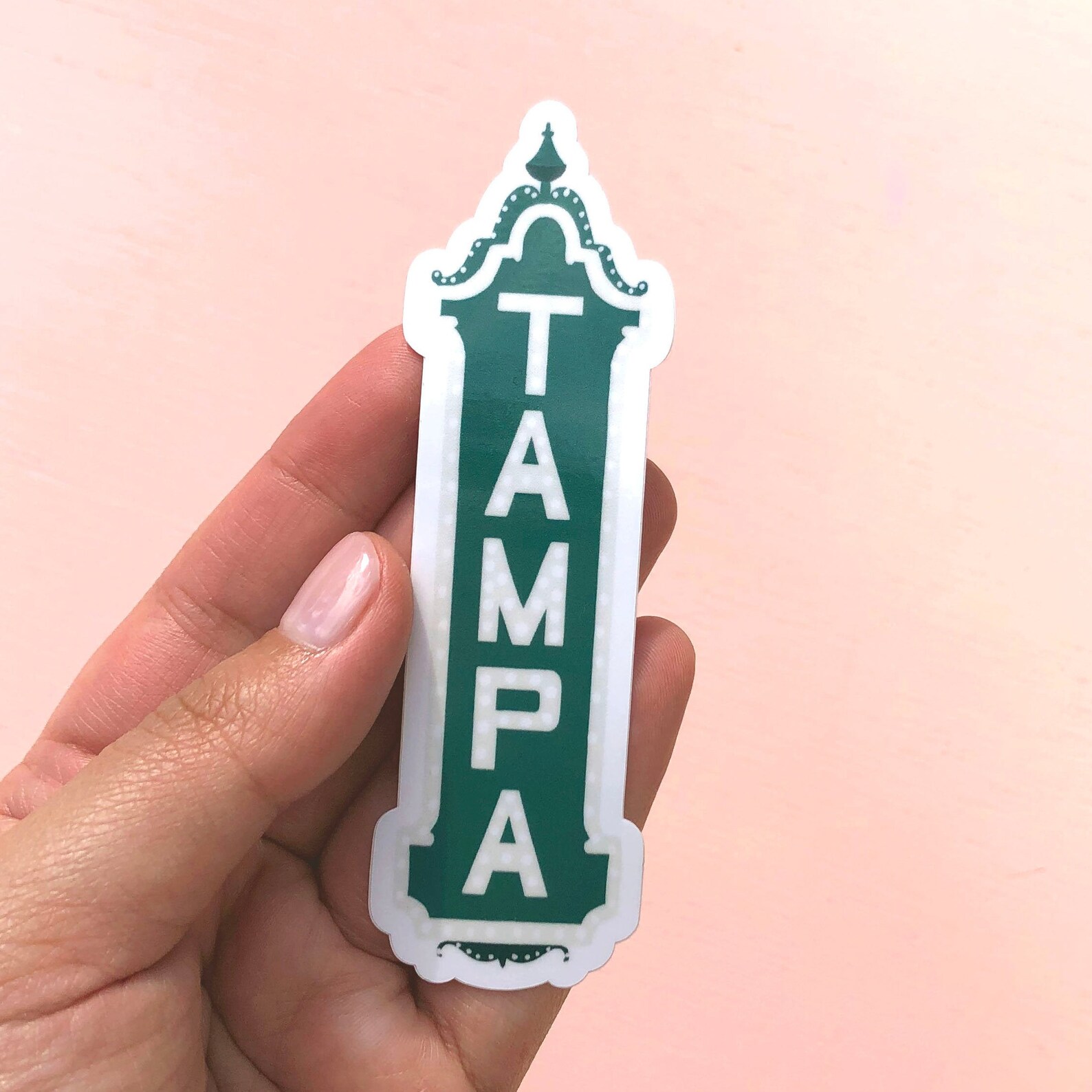 Tampa Vinyl Sticker, Modern Laptop Sticker, Cute Water Bottle Sticker ...