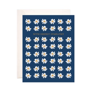 Sympathy Daisies Greeting Card, Handmade Encouragement Card, Cute Sympathy Note, Modern Encouragement Card, Sympathy Card