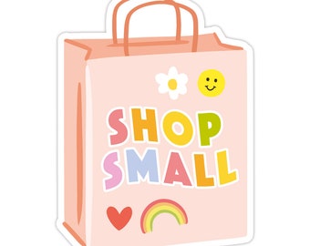 Shop Small Bag Vinyl Sticker, Modern Laptop Sticker, Cute Water Bottle Sticker, Unique Cell Phone Sticker, Whimsical Waterproof Sticker