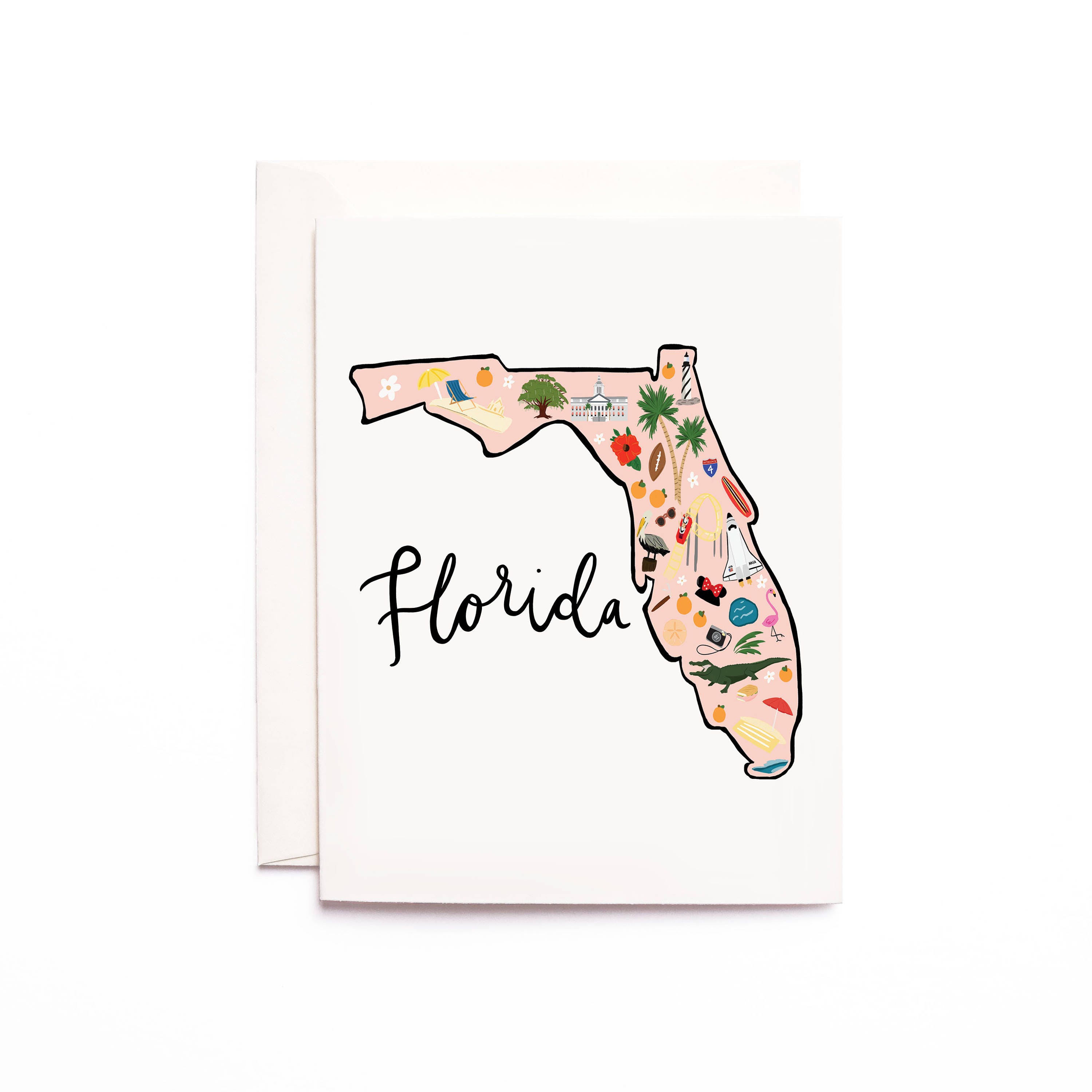 Florida Map Card Illustrated Florida - Il Fullxfull.1280847561 4naf