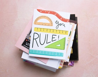 Surprise Pack - Pack of 10 Cards + Envelopes, Greeting Cards Mystery Pack, Sale Cards, Mystery Grab Bags