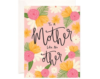 Mother Like No Other Greeting Card, Handmade Mother's Day Card, Cute Mom Note, Modern Mother's Day Card, Illustrated Mother's Day Card