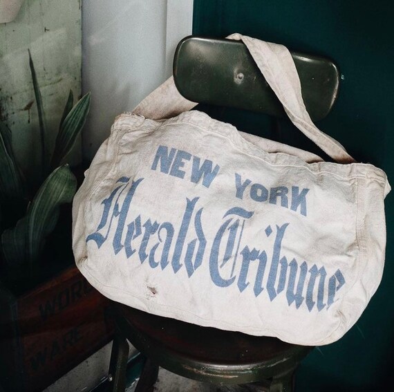 Vintage New York Herald Tribune Newspaper newsboy