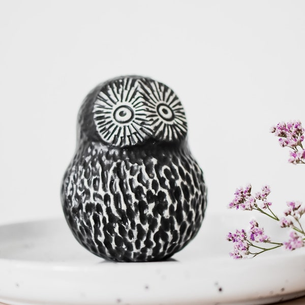 Anja Järvinen Vintage Pottery Eule Owl Rauma MidCentury Design rar
