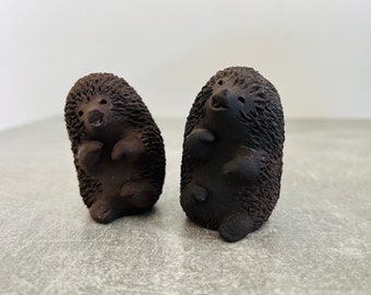 Ellen Karlssen Denmark Vintage Pottery Hedgehog Figurine MidCentury Design rare