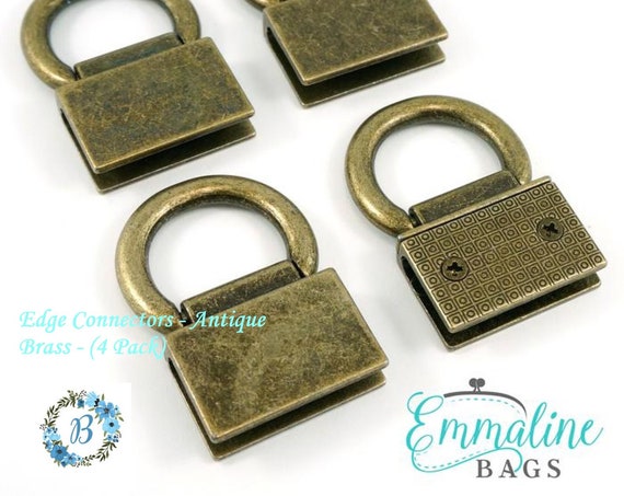 EDGE CONNECTOR Strap  Anchor - Emmaline Bags  - various finishes - (4 Pack)