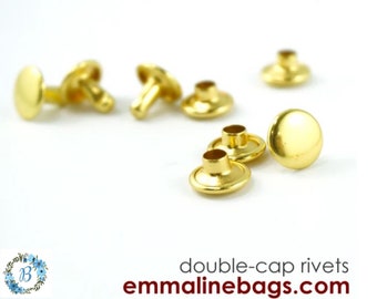 RIVETS SMALL EMMALINE Bag Hardware  -   8mm x 6mm - Various finishes