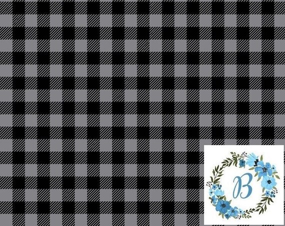 Canadian Eh! Grey Buffalo Plaid