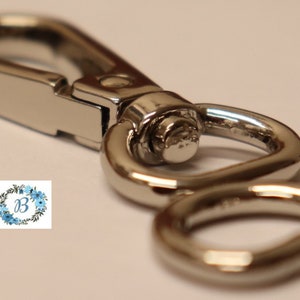 SETS SWIVEL & D-RING - (1/2 inch) Top Quality Bag Hardware - Sets of 5 Swivels and 5  D-Rings - Finishes include gold, and nickel