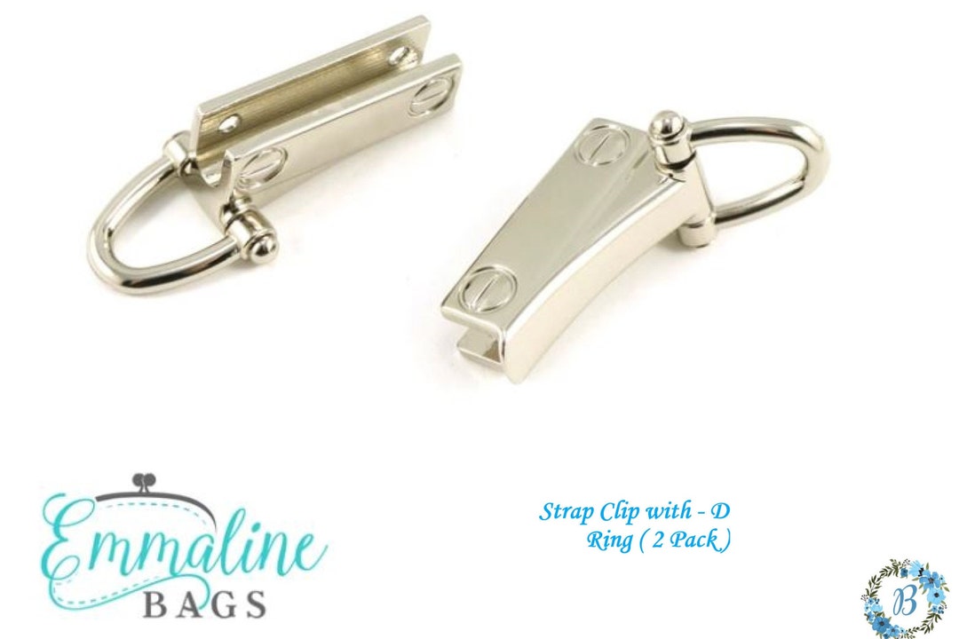 STRAP CLIPS Emmaline Bags Strap Clip With Dring 2 Etsy