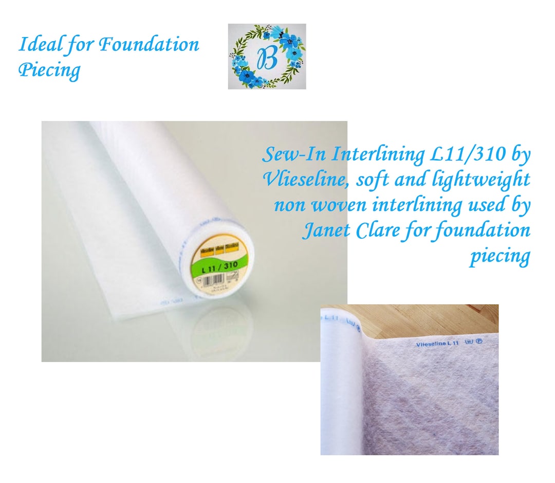 INTERFACING Sewin Interlining L11/310 by Vlieseline, Soft and