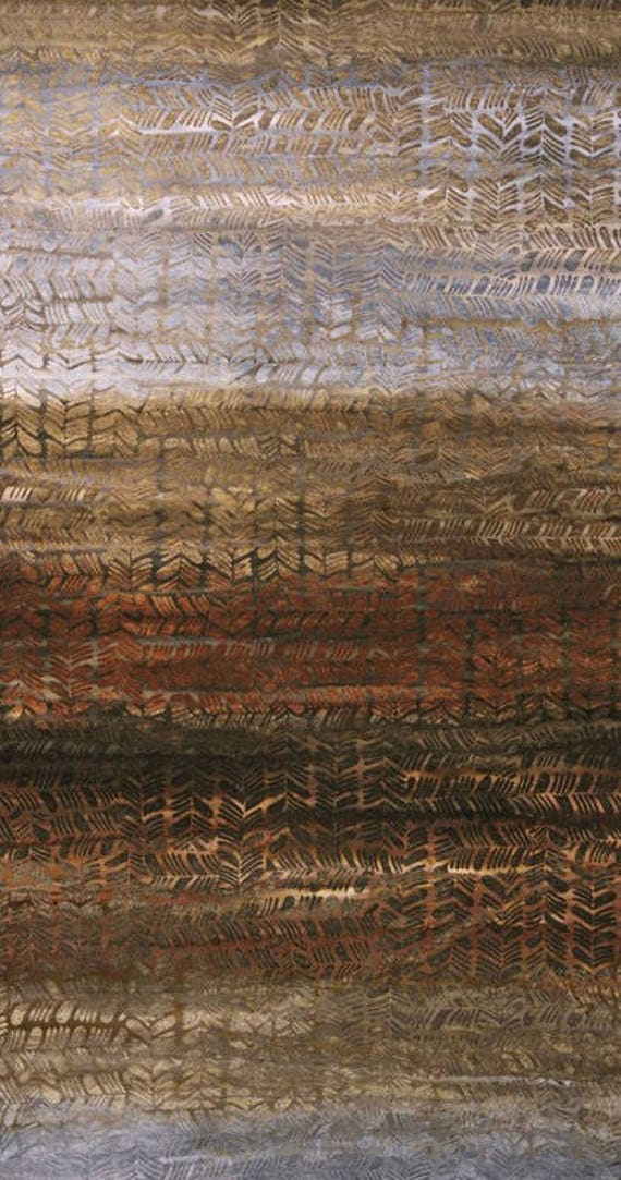 Textured Forest Floor Batik Fabric