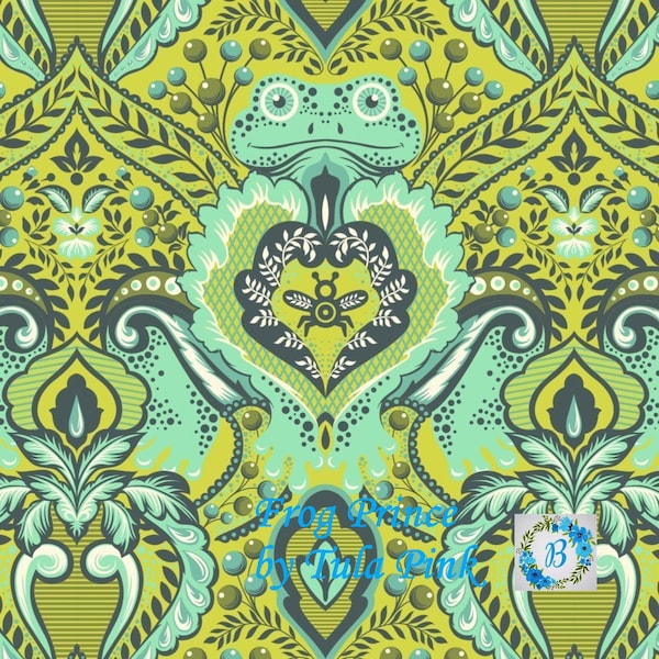 FROG PRINCE  by Tula Pink for Free Spirit Half Metre Cuts from the Bolt