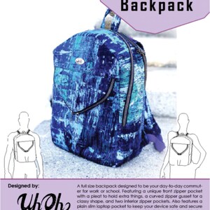 UH OH Creations - Keanu Backpack - Paper Pattern - your DIY project awaits.