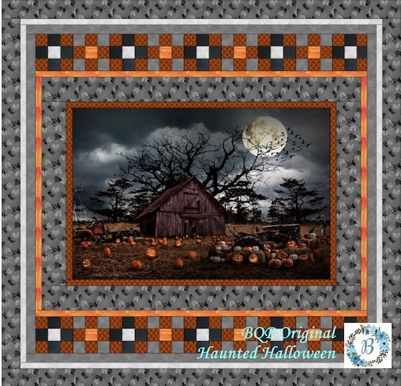 HAUNTED HALLOWEEN Grab and Go Quilt Kit Quilt Top Etsy UK