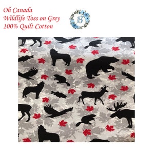 OH CANADA - Create some Canada Themed Home Décor with these fabrics Maple Leaves Sewing Projects DIY Do it Yourself Quilt Making Cotton