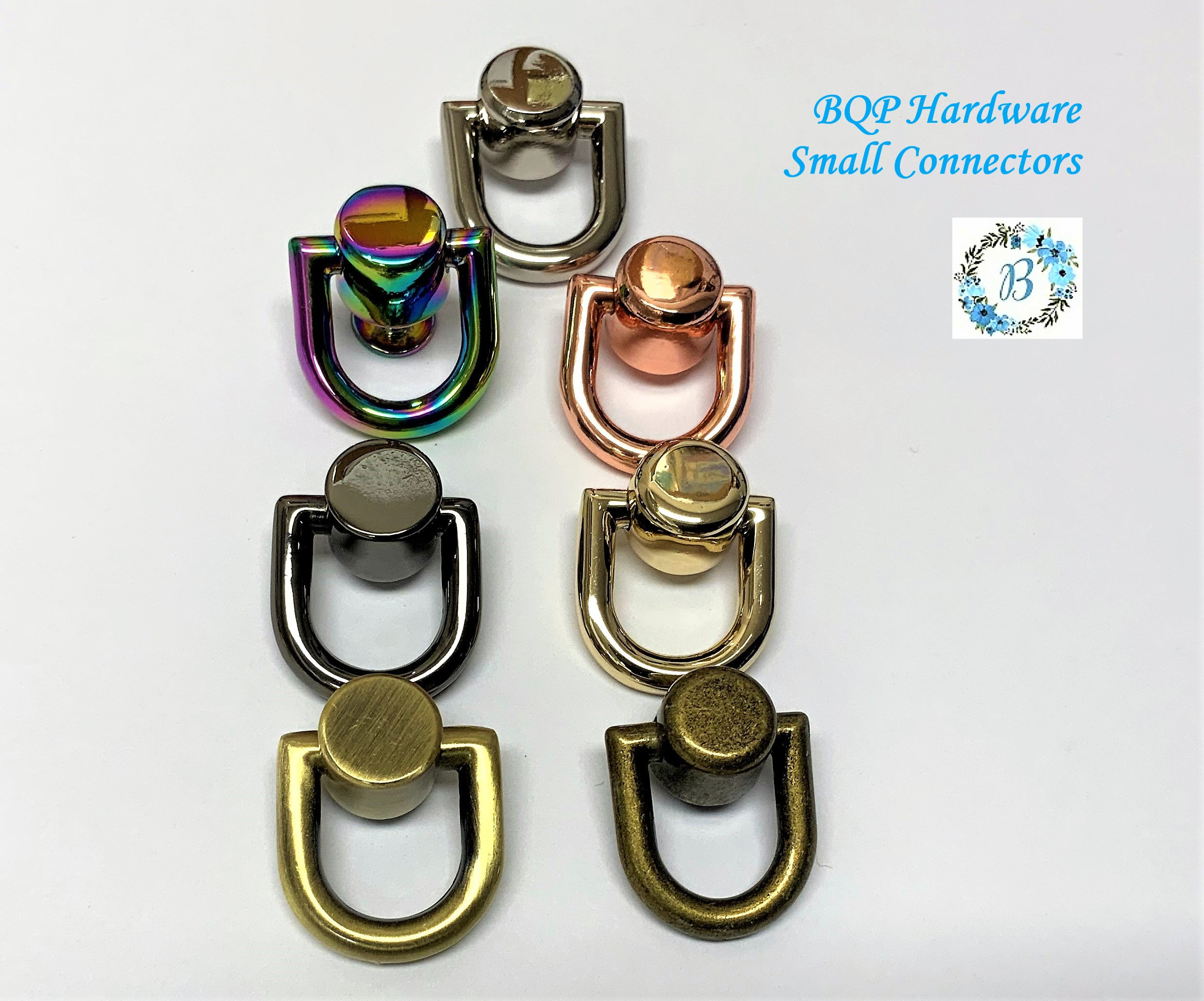 Purse Strap Hardware, Swivel Snap Clasp and D Ring 2 Piece Set, Fits 20mm  or 3/4 Inch Handbag Strap, 5 Metal Colors, Shipped From Canada 