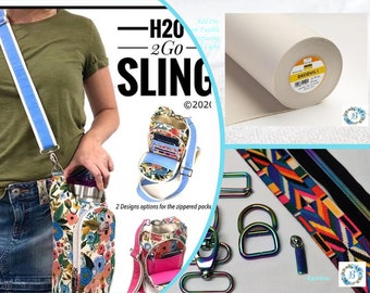 HARDWARE KIT H202GO Sling by Linds Handmade - Blueberry Quilt Patch now carries kits and more for this functional and useful bag.